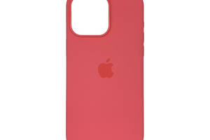 Чехол накладка Silicone Case Full with Magsafe для Apple iPhone 15 Pro- Red