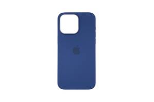 Чехол накладка Silicone Case Full with Magsafe для Apple iPhone 15 Pro Max- Storm Blue