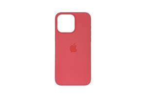 Чехол накладка Silicone Case Full with Magsafe для Apple iPhone 15 Pro Max- Red