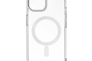 Чехол накладка Silicone Clear Case Full MagSafe для iPhone 13 Pro- clear
