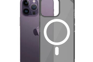 Чехол накладка Silicone Clear Case Full MagSafe для iPhone 13 Pro Max- grey