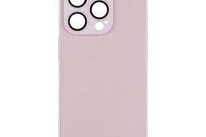 Чехол-накладка стеклянный матовый с защитой камеры Matte AG-Glass iPhone 15 Chanel Pink