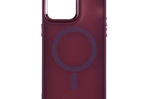 Чехол PC Color Chrome с Magsafe Apple iPhone 13 Pro Max Bordo