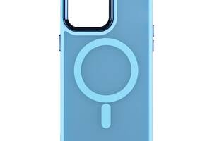 Чехол PC Color Chrome с Magsafe Apple iPhone 13 Pro Max Blue