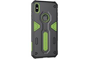 Чехол противоударный Nillkin Defender II Case для iPhone Xs Max черный ТПУ+пластик Green
