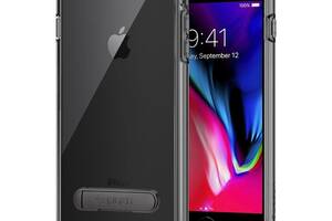 Чехол противоударный SPG A quality Crystal Hybrid с подставкой для iPhone 7 Plus/8 Plus прозрачный Black