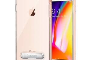 Чехол противоударный SPG A quality Crystal Hybrid с подставкой для iPhone 7 Plus/8 Plus прозрачный Blush Gold