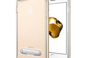 Чехол противоударный SPG A quality Crystal Hybrid с подставкой для iPhone 7 Plus/8 Plus прозрачный Gold