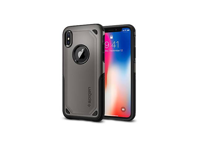 Чехол противоударный SPG A quality Hybrid Armor для iPhone 11 Pro серый ТПУ+пластик Gunmetal