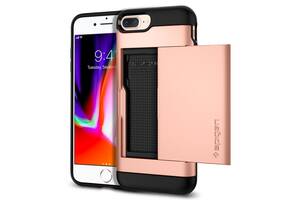 Чехол противоударный SPG A quality Slim Armor CS для iPhone 7 Plus/8 Plus розовое золото ТПУ+пластик Blush Gold