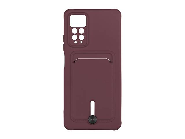 Чехол с карманом для карт OtterBox Colorfull Pocket Card Xiaomi Redmi Note 11 Pro 4G/5G / Redmi 12 Pro 4G Maroon