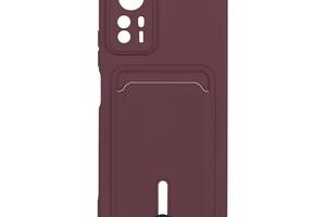 Чехол с карманом для карт OtterBox Colorfull Pocket Card Xiaomi Redmi Note 12S Maroon