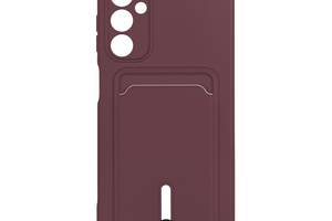 Чехол с карманом для карт OtterBox Colorfull Pocket Card Samsung Galaxy A24 4G Maroon