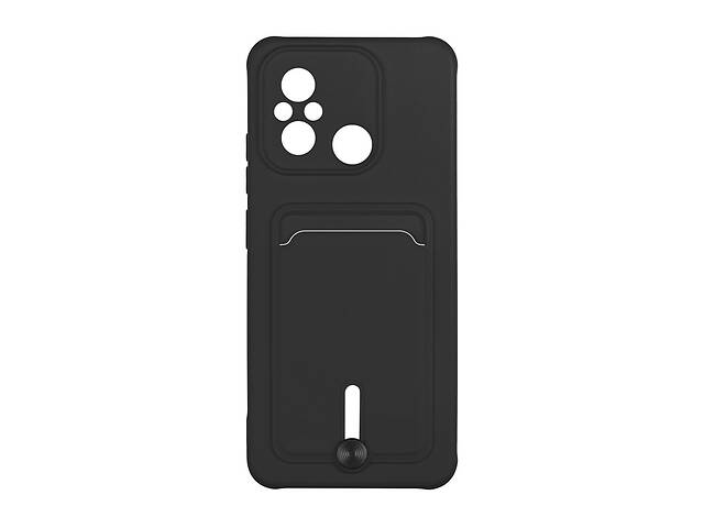 Чехол с карманом для карт OtterBox Colorfull Pocket Card Xiaomi Redmi 12C Black