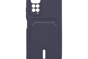 Чехол с карманом для карт OtterBox Colorfull Pocket Card Xiaomi Redmi Note 11 Global / Redmi Note 11S 4G Dark blue