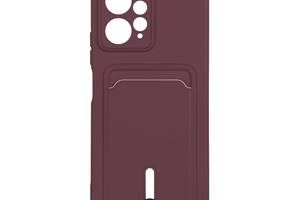 Чехол с карманом для карт OtterBox Colorfull Pocket Card Xiaomi Redmi Note 12 4G Maroon