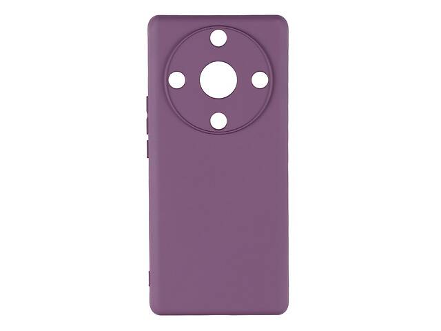Чехол с рамкой камеры Silicone Cover A Honor Magic5 Lite 5G Elegant Purple