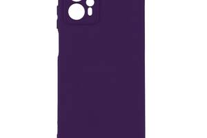 Чехол с рамкой камеры Silicone Cover A Motorola G23 Purple