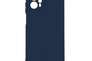 Чехол с рамкой камеры Silicone Cover A Motorola G72 Dark blue