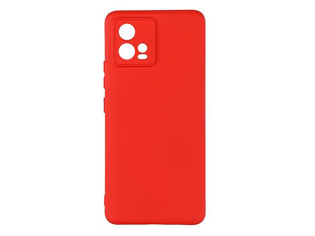 Чехол с рамкой камеры Silicone Cover A Motorola G72 Red