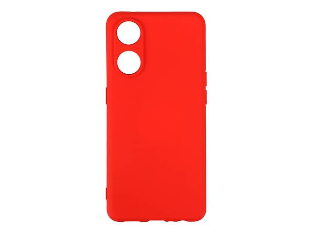 Чехол с рамкой камеры Silicone Cover A Oppo Reno 8T Red