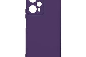 Чехол с рамкой камеры Silicone Cover A Poco F5 Purple