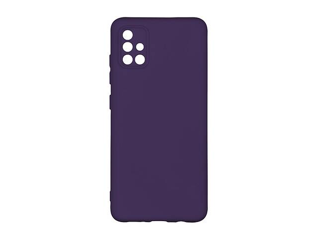 Чехол с рамкой камеры Silicone Cover A Samsung Galaxy A51 Purple