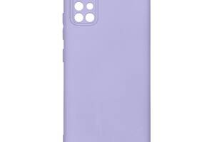 Чехол с рамкой камеры Silicone Cover A Samsung Galaxy A51 Lilac