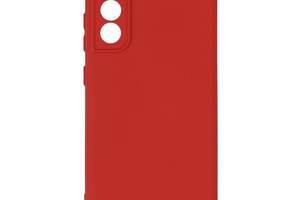 Чехол с рамкой камеры Silicone Cover A Samsung Galaxy S21 FE Red