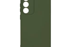 Чехол с рамкой камеры Silicone Cover A Samsung Galaxy S23 Plus Dark Green