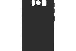 Чехол с рамкой камеры Silicone Cover A Samsung Galaxy S8 Black