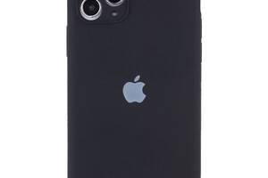 Чехол с защитой камеры Silicone Case Full Apple iPhone 13 Pro Max Black