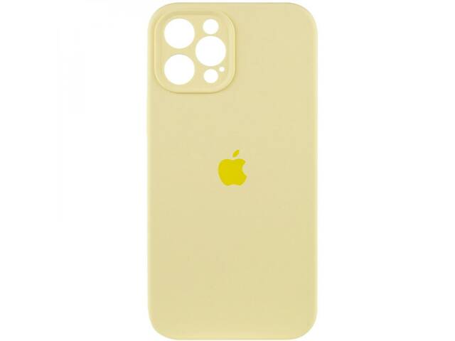 Чехол с защитой камеры Silicone Case Full Apple iPhone 13 Pro Max Crem yellow