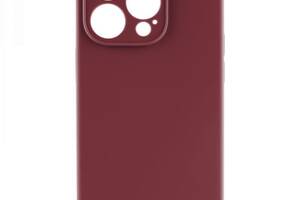 Чехол с защитой камеры Silicone Case Full Apple iPhone 13 Pro Max Rose red