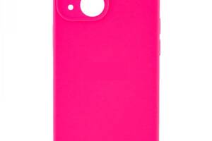 Чехол с защитой камеры Silicone Case Full Apple iPhone 13 Shiny pink