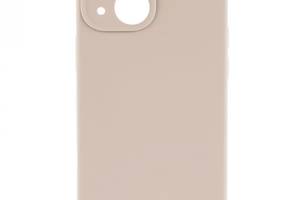 Чехол с защитой камеры Silicone Case Full Apple iPhone 13 Pink sand