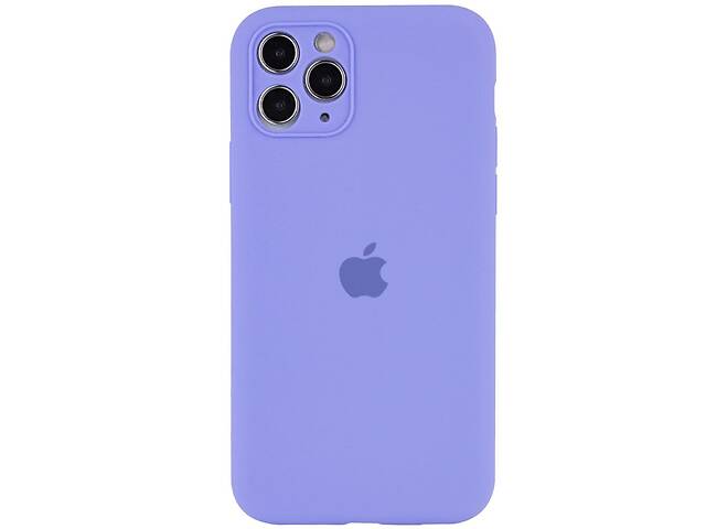 Чехол с защитой камеры Silicone Case Full iPhone 14 Elegant purple