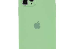 Чехол с защитой камеры Silicone Case Full iPhone 14 Mint