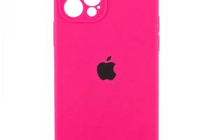 Чехол с защитой камеры Silicone Case Full iPhone 14 Pro Max Shiny pink