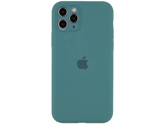 Чехол с защитой камеры Silicone Case Full iPhone 14 Pro Dark Green