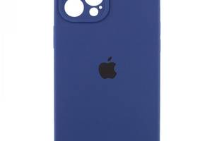 Чехол с защитой камеры Silicone Case Full iPhone 14 Pro Deep Navy