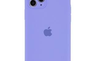 Чехол с защитой камеры Silicone Case Full iPhone 14 Pro Elegant purple