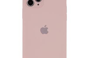 Чехол с защитой камеры Silicone Case Full iPhone 14 Pro Max Pink sand