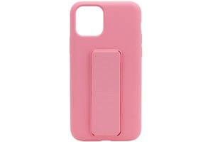 Чехол Silicone Case Hand Holder для Apple iPhone 11 Pro (5.8) (Розовый / Pink) 1096554