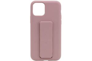 Чехол Silicone Case Hand Holder для Apple iPhone 11 Pro (5.8) (Розовый / Pink Sand) 1096555