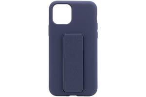 Чехол Silicone Case Hand Holder для Apple iPhone 11 Pro (5.8) (Темно-синий / Midnight blue) 1096557