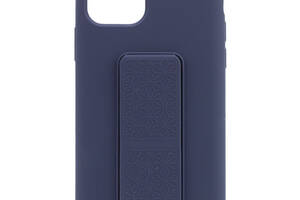 Чехол Silicone Case Hand Holder для Apple iPhone 11 Pro (5.8) (Темно-синий / Midnight blue) 1096557