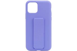 Чехол Silicone Case Hand Holder для Apple iPhone 11 Pro Max (6.5) (Сиреневый / Dasheen) 1096564