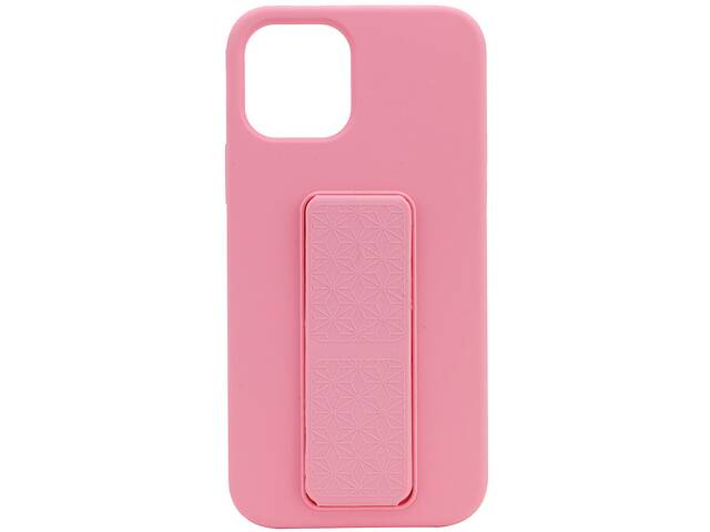 Чехол Silicone Case Hand Holder для Apple iPhone 12 Pro Max (6.7) (Розовый / Pink) 1096585