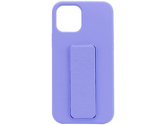 Чехол Silicone Case Hand Holder для Apple iPhone 12 Pro Max (6.7) (Сиреневый / Dasheen) 1096587
